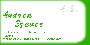 andrea szever business card